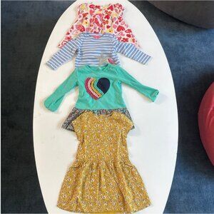 Girls Size 2T Dresses Top Colorful Print Bundle